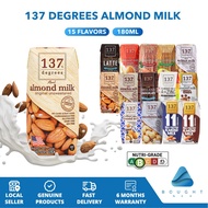 137 Degrees Almond Milk - 15 Flavors Halal Keto Organic, 180ml