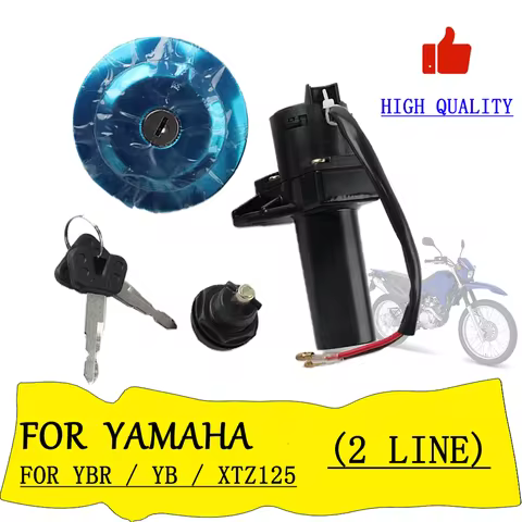 For Yamaha YBR125 YB125 YBR150 YS150 XTZ125 Motorcycle Ignition Switch Start Key Lock Fuel Tank Cap 