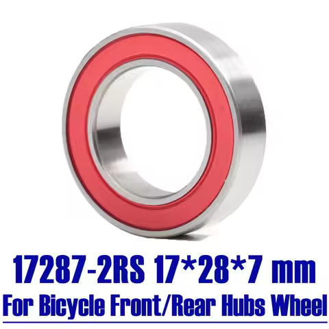 17287-2RS Bearing 17*28*7 mm ( 1 PC ) 17287 RS Bicycle Hub Front Rear Hubs Wheel 17 28 7 Ceramic Bal