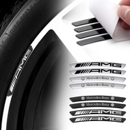 4PCS 4MATIC Emblem Styling Car Wheel Hub Rim Sticker For Mercedes Benz AMG W247 A B C S Class E GLA 