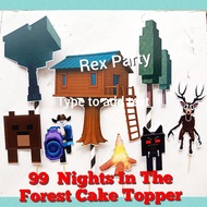 99 Nights In The Forest Cake Topper / Topper 99 Nights In The Forest /Cake Topper 99 Nights In The F