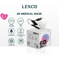 LEXCO 6D Premium 4ply Medical Face Mask [50’s/box] LEXCO-FaceMask6D - Sister