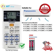 Panasonic aircond remote control a75c3297, a75c3623, a75c3625, a75c2817, a75c2841, a75c3295, a75c282