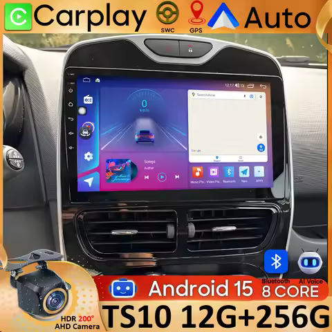 Car Radio Android 15 Carpaly For Renault Clio 4 BH98 KH98 2012 - 2019 GPS Navigation Multimedia Play