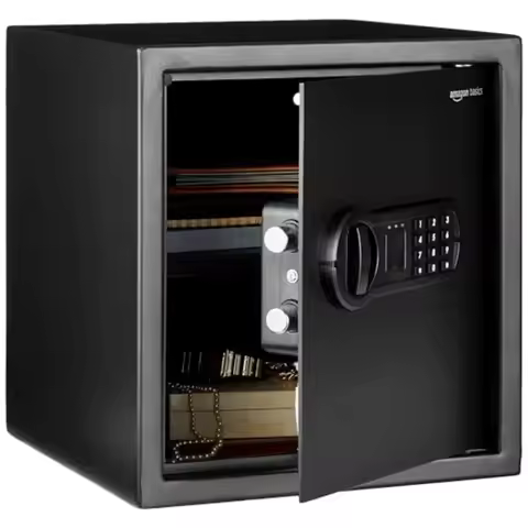 Steel Home Security Electronic Safe with Programmable Keypad Lock for Documents Jewelry Valuables 1.
