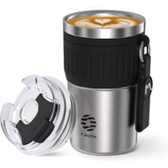 FJbottle Coffee Cup Size 400 Ml. Excellent Cooling And Heat Retention Made Of 316 Stainless Steel A 