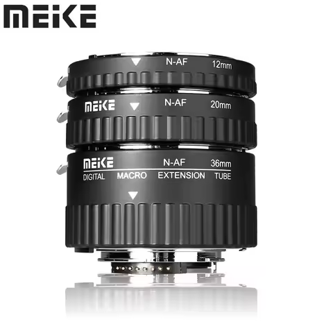 Meike MK-N-AF1-A Auto Focus Macro Extension Tube Set for Nikon F Mount D850 D780 D750 D3500 D3400 D5