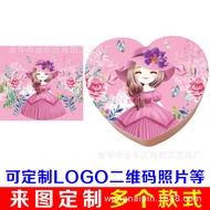 Cartoon Cartoon Storage Box Love Jewelry Box Pattern Shape Flip Double Mirror Jewelry Box