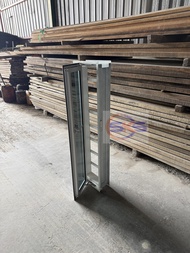 SKS 2in1 White Undercoated Frame Window Grille 300mm(W) Casement Fixed Aluminium Tingkap 4x1 5x1 6x1