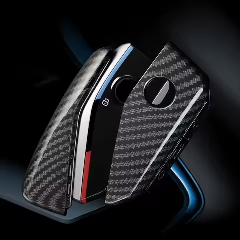 ABS Carbon Car Key Fob Cover Case Shell For BMW 530i 540i 550e 750e 740i 760i X1 X2 X5 X6 X7 M5 iX1