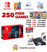 Nintendo Switch OLED / V2 Jailbreak - Atmosphere System with Games - Can Self Select Game - 1TB 250 
