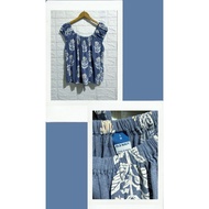 0LD NAVY. cotton-rayon blend floral print ties at the back sleeveless top preloved/ plus size D