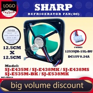 XZ (12.5CM) SJ-E435M / SJ-E438MK / SJ-E438MS / SJ-E535M-BK / SJ-E538MK SHARP REFRIGERATOR FAN 12539J