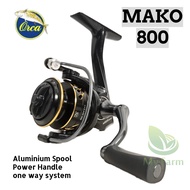 Reel Spinning Mini Orca Mako 800 Ultralight Microfishing Aluminium Spool Power Handle One Way System
