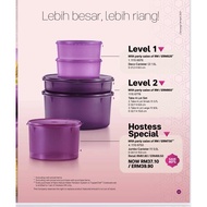 Tupperware Deco Canister / Take A Lot / Jumbo Canister (Full Set 5pcs)