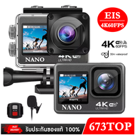 Nanotech Action CAMERA 4K 60FPS 20MP 2.0 Touch LCD EIS แบบ WiFi เว็บแคมกันน้ำกีฬาหมวกนิรภัย Video Ca