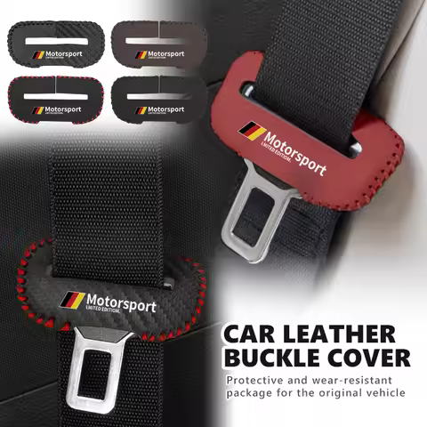 Universal Car Seat Belt Protector Buckle Clip Anti-Scratch Cover For BMW M E84 F10 F20 F15 F25 iX iX