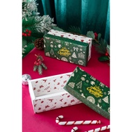 (10 pcs) Christmas Ivory Cake Box Container 22x22 10x10/ 22x11/ 27x18.5/