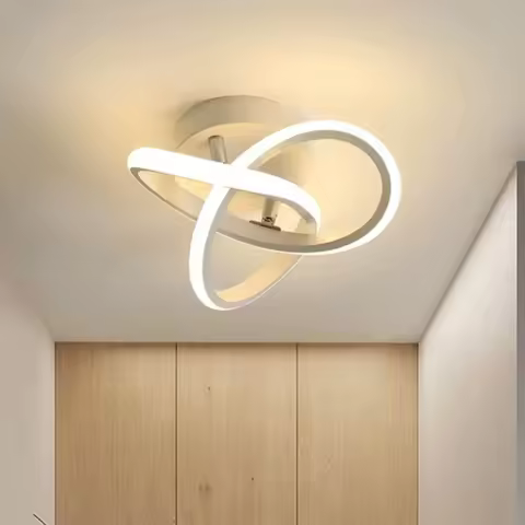 Morden Round Modern LED Ceiling Lamp Indoor Lighting for Kitchen Dining Living Room Aisle Corridor B