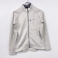 古著Mont-Bell 運動外套/騎行服，帶刺繡 logo，米白色，M 碼