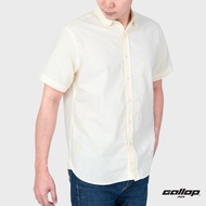 GALLOP : OXFORD CASUAL SHIRT เสื้อเชิ๊ตแขนสั้น รุ่น GW9029 สี Vanilla  - ครีม