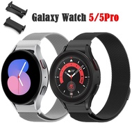 [HOT JUXXKWIHGWH 514] สาย Milanese สำหรับ Samsung Galaxy นาฬิกา5/5 Pro/ 4/4คลาสสิก44มม. 40มม. 42/46มม. ไม่มีช่องว่างสร้อยข้อมือโลหะ Galaxy Watch5 Pro 45มม.