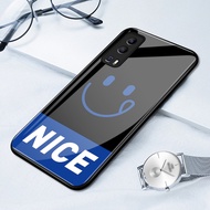 Case For VIVO Y72 5G Y52 5G Y75s 5G Y53s 5G Y76 5G Smile Face Mirror Phone