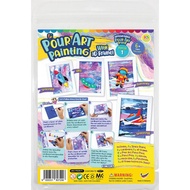 Pour Art Painting Kit With 3D Frame - Space Theme Spaceship