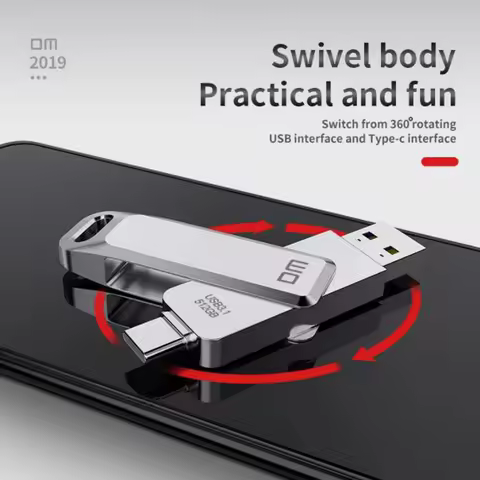 DM USB C Type C USB3.0 flash drive PD168 128GB 256GB 512GB for Andriod Box Smart TV Phone media play