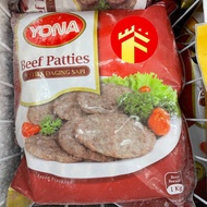 YONA BEEF PATTIES 500 GR 1 KG YONA BURGER SAPI