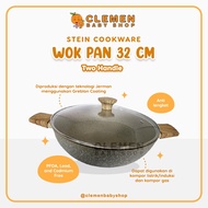 Steincookware Wok Pan 32cm Two Handle