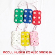 MATA LED MODULE 12V 2x3 6 EYES SMD5630 LED MODULE LAMP 12V DC LED INJECTION MODULE 2X3 6 LED SMD5630