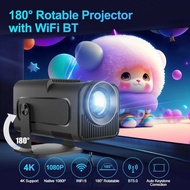 4K Projector Full HD 1080P LCD Home Smart Projector Android 13.0 HY320 180°flip For Laptop&Phone Por