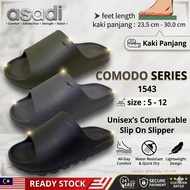 ASADI MAN  M - 1543 COMODO SERIES WIDE FEET SLIPPER | KASUT LELAKI SELIPAR WIDE FEET [ READY STOCK +