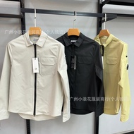 CP Jacket COMPANY British Simple Loose Long-Sleeved Lapel Zipper Shirt Youth Men's Shirt 10.2002