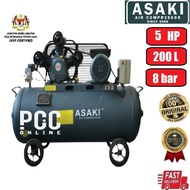 Asaki CWA450-8.0-A Air Compressor Compressor Angin 5HP 200L 8Bar