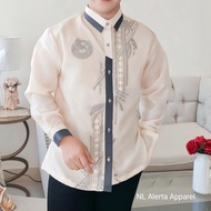 【READY SHIP】 MODERN BARONG FOR MEN EAGLES GREY EMBROIDERED