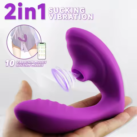 Vaginal Suction Vibrator Clitoral Nipple G Spot Stimulation Massager Vibrating Panties APP Controlle