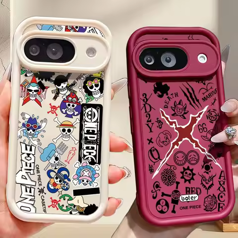 Cute O-ne P-ieceS Phone Case For Google Pixel 10 9 9A 8A 8 7A 7 Pro XL Eyes Ladder Soft Feel Shell S