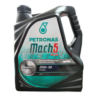 Petronas Mach5 Plus 20W50 20W-50 Engine Oil (4L) - Mileage 5000km Premium Mineral