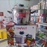 160393 Zebra Image High D22cm Sauce Pot, Capacity 5 6 liters, SUS 304, Made in Thailand