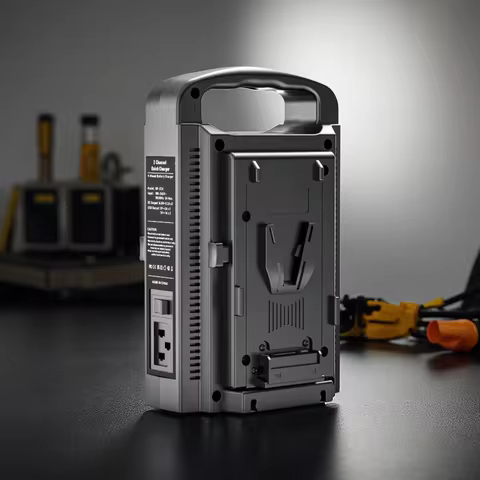 BP-2CH Dual Charger for V-Mount/V Lock BP-2CH Two Channel Quick Battery Charger Compatible with Sony
