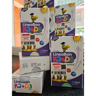 D3 K2 Lineabon supplements vitamin d3 for infants, reduces rickets d2k3, increases height - Genuine 