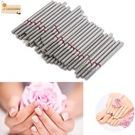CAUSIXBDO 50pcs Flat Head Nail Drill Bits, Flat Head Dead Skin Removal Nail Grinding Heads, Practica