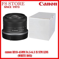 CANON ORIGINAL MALAYSIA RF-S 18-45MM RFS1845MM RFS18-45MM F4.5-6.3 IS STM LENS (WHITE BOX) FROM KIT 