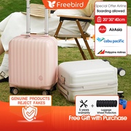 Freebird Carry On Luggage 14 inch Lightweight Silent 360 Wheels Trolley Bag, Airline Approved