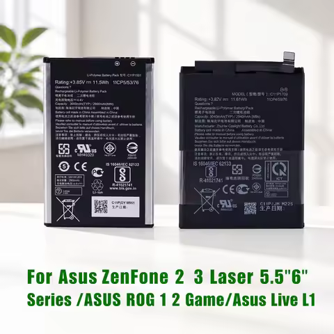 C11P1501 C11P1428 C11P1901 Battery For ASUS ZenFone 2 3 Laser 5.5"/6" ZE500KL ROG 1 2 Game ZS600KL Z