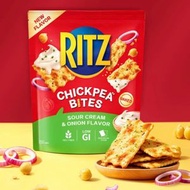 樂之 Ritz chickpea bites 鷹嘴豆脆片 (酸奶油洋蔥口味) 400g 平行進口 (此日期前最佳：27-3-2027