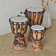 Traditional Teak Wood Tabla / Goat Skin Djembe 100% Handmade