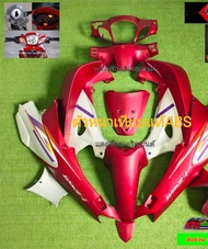 ชุดสีเฟรมรถเวฟ125S หัวเถิกกุญแจกลมสีแดงด้าน/บอนด้านมีจำนวน13ชิ้น